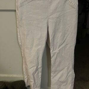 Kim Rogers white Cropped Pants
